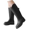 Generisch stivali da donna in gomma stivali da pioggia da donna, antiscivolo, comodi, leggeri, lunghezza al polpaccio, per esterni, escursionismo, campeggio, uso quotidiano, scarpe da donna 43, Nero , 38 EU