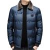 HAOLEI Bomber Uomo Invernale Piumino Impermeabile Antivento Moto Giubbotto in Pile Vintage Bomber Fodera Giacca Invernale Cappotto Elegante con Cappuccio Zip Lungo Parka Giubbino Cappotti Leggero Quotidiano