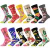 DiULi 12 Paia Calze Donne Colorate Cotone, Medie Lunghe, Sport Comode, Invernali Transpiranti, Design Floreale Colorato