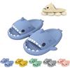 WIWIDANG Shark Swell Chanclas, Sharky Chanclas, Ciabatte Squalo Estive Open Toe Donna Uomo Pantofole da bagno Comode Sandali da Doccia Antiscivolo (Blue Haze, 38/39 EU)