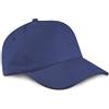 Generico Cappellino da Golf Uomo Donna 10 Pezzi con 5 Pannelli in 100% Cotone, Visiera Rigida precurvata e Chiusura Regolabile con Velcro, Disponibile in Vari Colori (Cotone, Blu Navy)