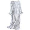 DSJJ Pigiami Donna Cotone Lunghi Pigiama Donna Cotone Lungo Manica Lunga Eleganti Camicie da Notte