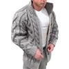 HEONSATI Cardigan da Uomo a Maglia Frontale Aperta Curvy Felpa Manica Lunga Calda Lavorato a Maglia Cappotti Zip Up Casual Maglione in Maglia Caldo Giacca Lana Taglie Forti Cappotto Uomo di Lana Elegante