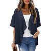 STYLEWORD Donna Bolero Chiffon Cardigan estivo leggero a maniche corte Copritevi con un cardigan aperto sul davanti
