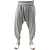 SAVARI | Pantaloni Harem | Modello Relax | Primavera e Autunno | Con le tasche | Tiro basso | Vita e gambe larghe |Pantaloni per la casa e lo yoga |Donne e uomini |Nero, Bianco, Grigio e Vino |S-3XL ·