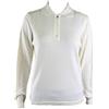 PROFILI DI TOSCANA Maglia, Polo Donna 3 Bottoni.Lana Merinos 80% Made in Italy (M, Panna)