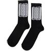 PROPAGANDA CLOTHING Calzini Socks vari modelli Originali Garantiti0 (Taglia unica, nero ribs)