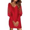 Cocila Prime Big Deal Days October 10-11 Vestito Velluto Maniche Lunghe Vestito Natale Donna Elegante Vestito Donna Due Pezzi Lungo Dress Cerimonia Curvy Vestito Donna Aderente Sexy Open Box Deals