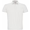 B&C Collection ID.001 Polo Shirt Uomo Aderente Manica Corta Tee Sport - Bianca (L)
