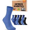 sockenkauf24 10 Paia Calze Diabetici senza Elastico Uomo Donna Cotone senza Cucitura