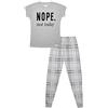 thepyjamafactory Nope Not Today Ragazze Lungo Cotone Pigiama Pjs per Bambini (11-12 Anni)