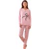 Noidinotte; more than pyjamas Noidinotte - Pigiama Donna Caldo Cotone Articolo Big Fiocco. - M Rosa