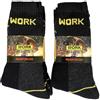 nicoit Calze da Lavoro Uomo Lunghe in Spugna, calzini da lavoro uomo - Punta e Tallone Rinforzati, WORK Socks Assortito, Confezione da 6 o 12 Paia (IT, Numero, 39, 42, Regular, Regular, Assortite 12 Paia)