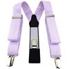 TigerTie, bretelle unisex in piqué, modello a Y, con 3 clip extra forti, regolabili da 82 a 130 cm