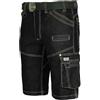 ART.MAS COLEMANN Pantaloncini da lavoro da uomo in jeans - Pantaloni corti da lavoro fino al ginocchio, 12 tasche, in tessuto elasticizzato 265 g/m², robusti pantaloncini da lavoro per lavoro e tempo