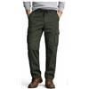 SEA BARRIER Isola Pantalone Uomo Cargo in Tela 100% Cotone - Leggero con Tasche Laterali e Coulisse in Vita, Stile Casual/Outdoor Profumatore Saggio Incluso