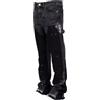 M&Catree Jeans da Uomo Patchwork con Stampa Splash Inchiostro Bootcut Baggy Pantaloni Flare Casual Hip Hop Y2K Denim Pants Streetwear - Nero Grigio, S