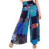 Lofbaz Pantaloni Palazzo Patchwork a Gamba Larga da Donna Pantaloni Yoga Harem