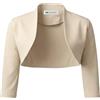 Bolerose Su Misura Bolero Manica 3/4 (Oro Champagne, 3XL)