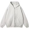 Generic Felpa con cappuccio da uomo con cerniera, oversize con cappuccio da uomo, ampia, tinta unita, con cappuccio termica, robusta, standard, atletica, casual, confortevole, cardigan con cappuccio, leggera,