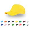 pubblienne 10 Cappellini Personalizzati Logo, Immagine e Testo - Cappello 100% Cotone - Cappello Uomo e Donna Visiera Baseball - Stampa Foto, Gadget Personalizzabili (IT, Testo, Taglia Unica, Giallo)