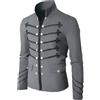 Generisch - Cappotto da uomo Steampunk, stile militare Napoleone, Hussar, Tamburo Vittoriano, Uniforme Militare, Giacca da Corte, da Parata, Stile Rinascimentale, Medioevale, Gothic, Frack, da Pirata