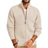 PJ PAUL JONES - Cardigan da uomo con cerniera e colletto alto, maglione, S
