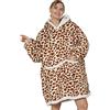 JOJJJOJ Oversize Felpa con Cappuccio Coperta con Tasca Gigante Comoda Sherpa Fleece Coperta con Cappuccio Calda Felpa Accappatoio per Donne Uomini Adolescenti Regalo