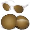 Biyxpiv Lenti di ricambio da 1,5 mm compatibili con occhiali da sole Oakley HSTN OO9242A OO9464A, 52 mm, antigraffio, bronzo, polarizzate