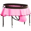 QiaTi Sissy Pouch Culotte per uomo Crossdresser Biancheria intima per uomo Gonna G-string String Slip con giarrettiera, 3 - Rosa, taglia unica