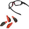 ThunderClap Naso Pads Naso Pezzi di ricambio per Oakley Racing Jacket Jawbone Occhiali da sole, Rosso, Taglia unica