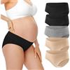 HBselect Slip per Mutande Gravidanza Morbido e Traspirante | Mutandine per Gestante a Vita Bassa e in Cotone Biancheria Intima in Gravidanza