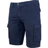 N+1 Pantaloncini Bermuda Uomo Cargo con Tasche Laterali Tasconi 48 50 52 54 56 58 60 (IT, Numero, 56, Regular, Regular, Blu)