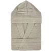 Moda Egidio Accappatoio Kuveè 100% Spugna 380 gr Calibrato Uomo Donna Con Cappuccio (IT, Testo, 5XL, Regular, Regular, Plus size, BEIGE)
