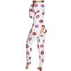 Surttan Pigiama Sexy Pigiama Tuta da Donna Tutina con Apertura Posteriore Monopezzo Autunno Inverno Pigiama Intero con Patta Sexy Pagliaccetto Tuta a Maniche Lunghe Body Oversize Onesie Pajamas