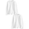 NEXT Ragazzo Confezione da 2 Maglie Termiche a Maniche Lunghe Bianco 3 Anni-4 Anni