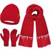 Bequemer Laden Sciarpa Donna Invernale Cappello Berretto Guanti Touchscreen