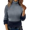 Generic Maglioni termici da donna invernali foderati in pile con collo a polo maglioni lavorati a maglia elegante pullover a collo alto maglione invernale caldo pullover maglioni a collo alto maglieria