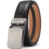 SENDEFN Cinture da Uomo, Cintura Uomo con Cricchetto Automatica, Larghezza 35 mm, Trim Regolabile, Cintura Uomo Pelle Adatto per Abbigliamento da Lavoro e Casual con Confezione Regalo