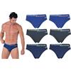 Navigare 6 Slip Uomo, Mutanda Elasticizzata in Cotone, Elastico Esterno Parlato, Misure dalla S alla XXXL, Varie Fantasie (IT, Testo, XXL, Regular, Regular, 1579 Slip)