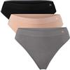 DANISH ENDURANCE Tanga Donna in bambù, Perizoma Donna a Vita Bassa, Brasiliana Donna, 3 Paia