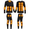 ENWYTE Intimo Termico Riscaldato 28 Zone di Riscaldamento Pantaloni Riscaldanti Termici Leggeri Unisex in Fibra di Carbonio 3 Livelli di Riscaldamento Abbigliamento