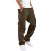 Fulidngzg Pantaloni Cargo Estivi da Uomo Elasticizzati Elastico Coulisse Comode Baggy Trekking Lavoro Taglie Forti Pants Casual in Cotone con Multitasche