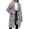 NZYIHAO Cappotto in pelliccia sintetica da donna, alla moda, con motivo leopardato, spesso, caldo, invernale, giacca di pelliccia lunga, giacca in pelliccia sintetica, a maniche lunghe, invernale, soffice