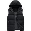 Vhersily Gilet da Uomo con Cappuccio Casual Inverno Caldo Outdoor Imbottito Senza Maniche Trapuntato Giubbotto Smanicato Invernale Giubbino Giacca Cappotto Puffer Imbottiti, Per Il Tempo Libero