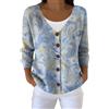 Cocila Cardigan Lavorato a Maglia Autunnale Casual Da Donna 100 Grammi Lungo (Blue M) Camicia Donna Taglie Grandi Giacca Pelliccia Ecologica Cappotto Elegante Invernale Vestiti Steampunk Piumino