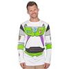 Mad Engine Buzz Lightyear - Maglietta a maniche lunghe per uomo e donna, colore: bianco, bianco, S