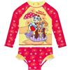Paw Patrol Costume da Bagno Bambina 2 Pezzi, Costume Piscina Bambina Maniche Lunghe, Paws in Paradise Set Costumi Nuoto 5-6 Anni