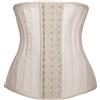 YIANNA Donna Corsetto Stringivita Modellante Pancera Contenitiva Bustino Snellente Intimo Pancia Piatta Fascia Latex Waist Trainer Beige 1210 M