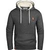 Grin&Bear Felpa Uomo Felpa con Cappuccio Giacca Uomo Felpa Cappuccio in Contrasto Antracite, M, GEC475